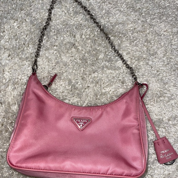 Prada Re Edition 2005 Pink Nylon Crossbody - Picture 3 of 13